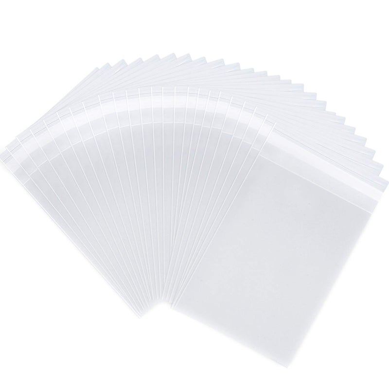 joybest 1000 Pcs - 6 x 9 Inch Clear Cello Cellophane Bags Self Sealing - 3.14 Mils Thick Cello Resealable Plastic Bag Fits 6 X 9 Prints  Photos  Cards & Envelopes - Image 1